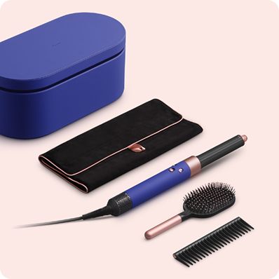 The Dyson Airwrap multi-styler and dryer with a Dyson-designed brush, comb, pouch and Presentation case.