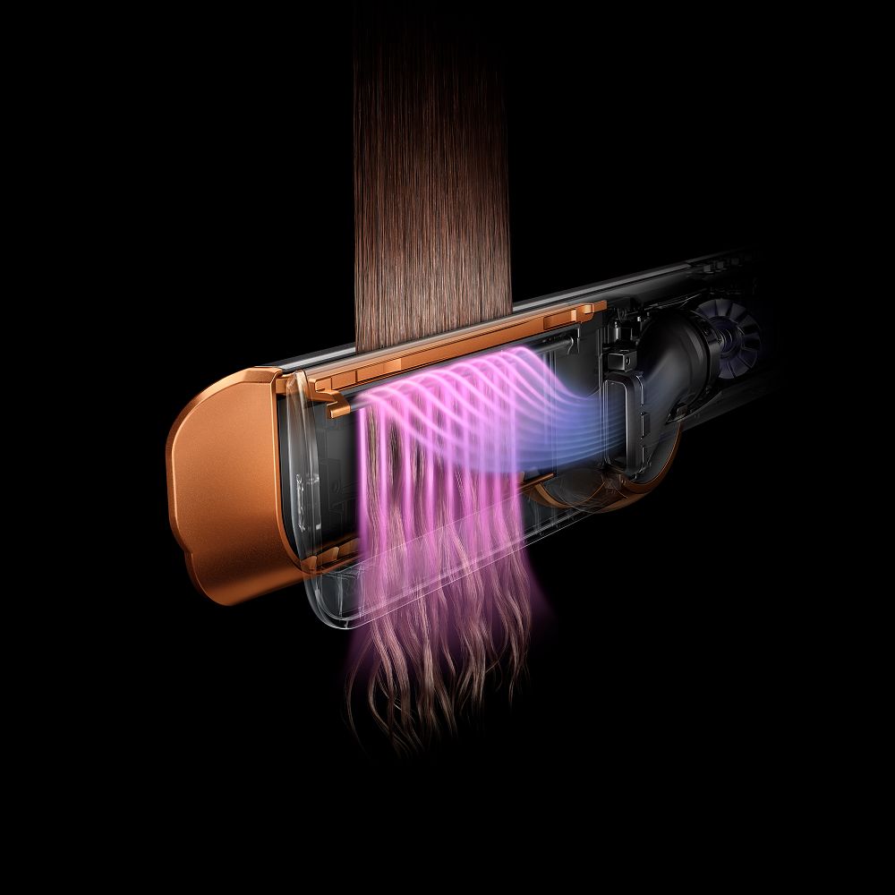  Cutaway of Dyson Airstrait  showing technology inside and hair passing through the arms.