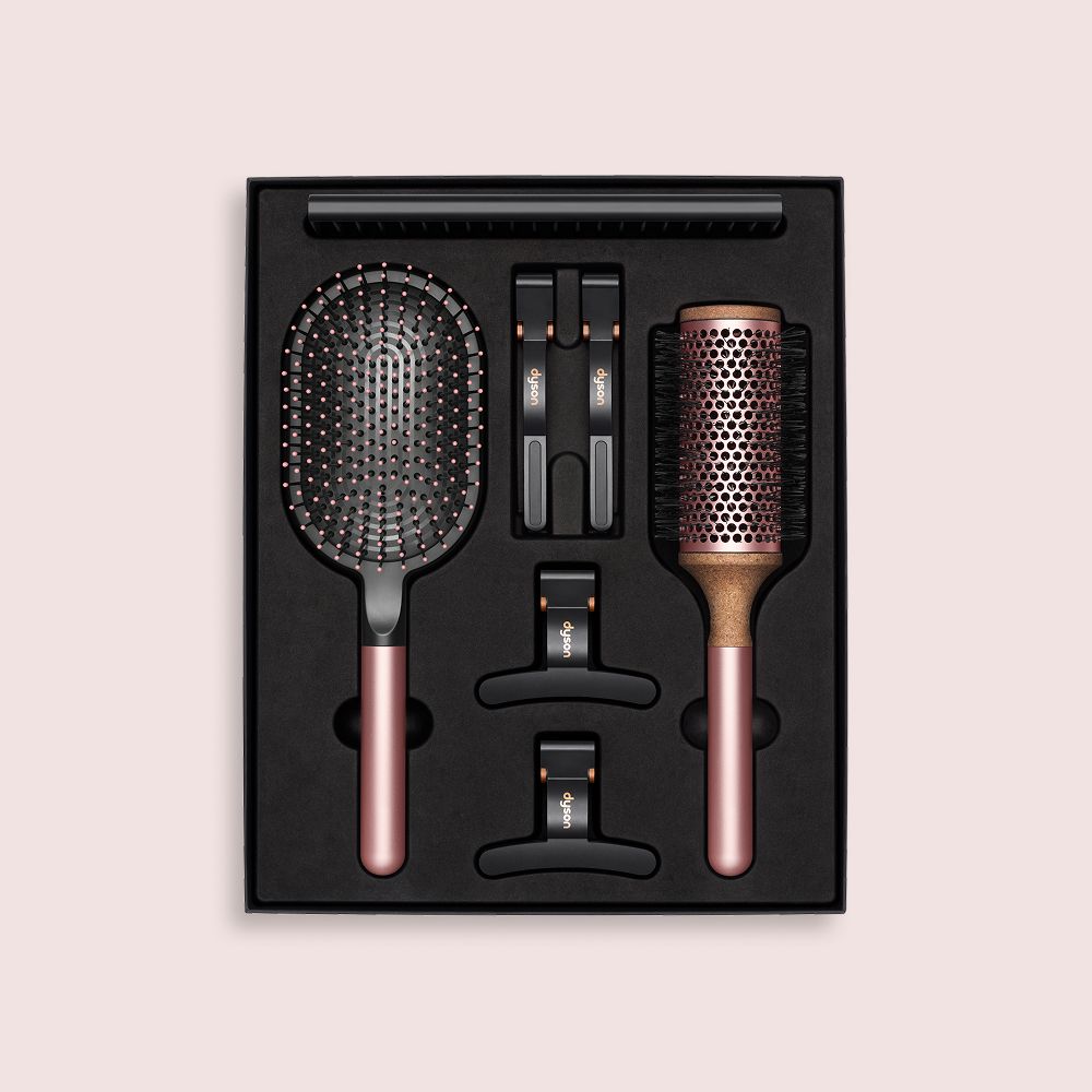 A range of Dyson Beauty accessories.