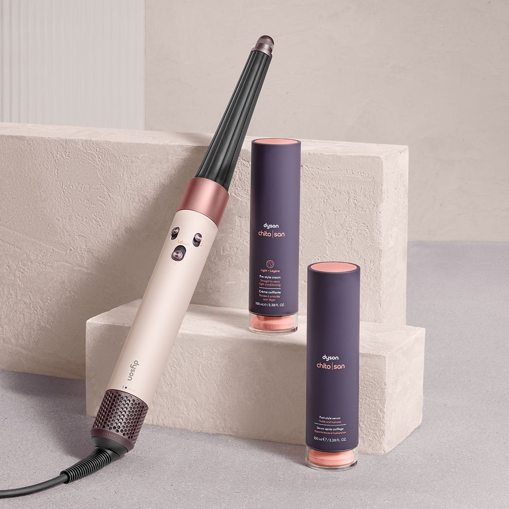 A glimpse at the latest Dyson Beauty products.