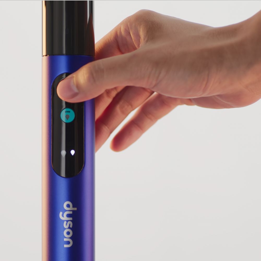 Control buttons on the Dyson W1 PencilWash cleaner.