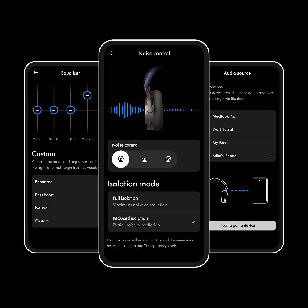 An image of the mydyson app ontrac home screen.