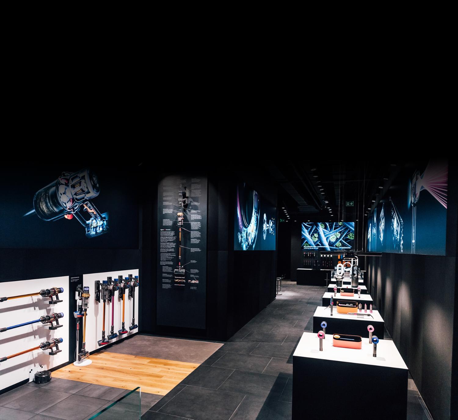Innenansicht Dyson Demo Store Cologne