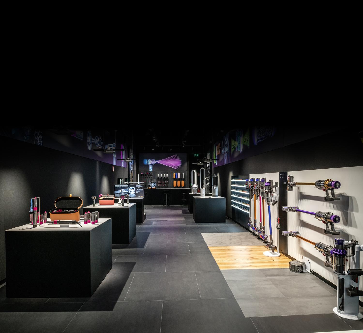 Innenansicht Dyson Demo Store Oberhausen