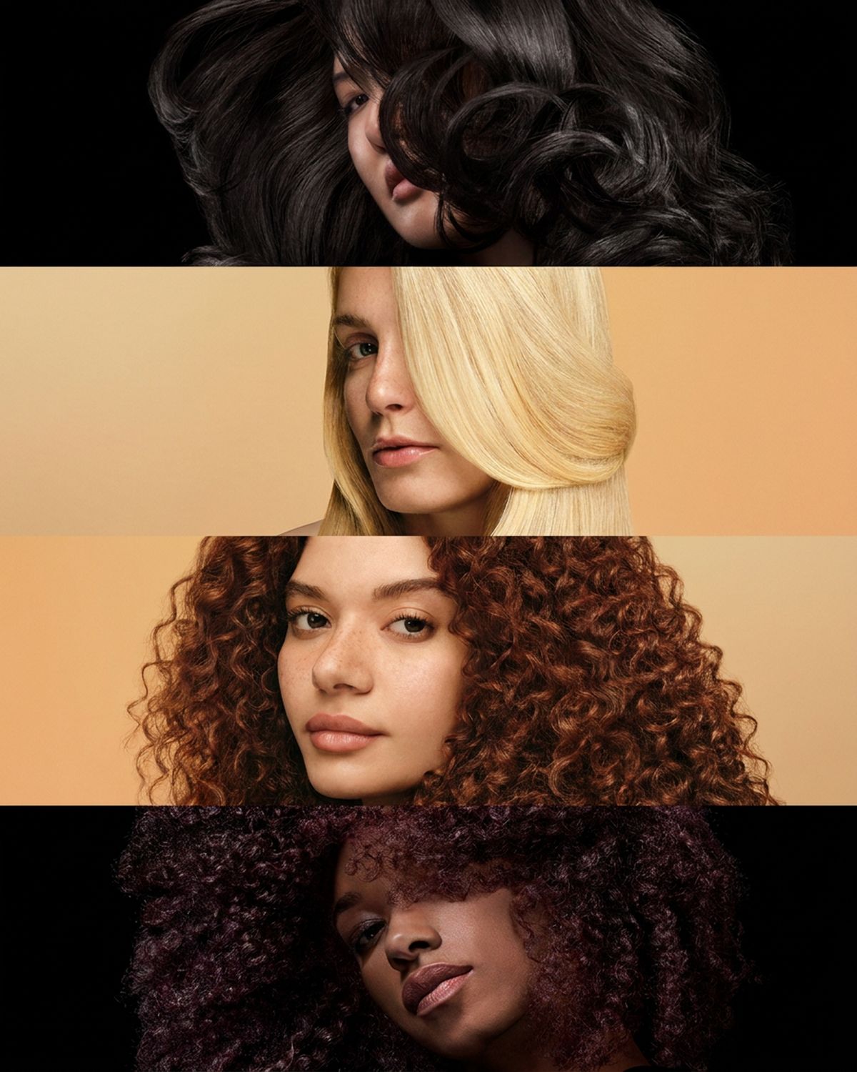 Models with different hair types style and smooth their hair with the Dyson Airwrap Co-anda2x multi-styler and Airstrait straightener.