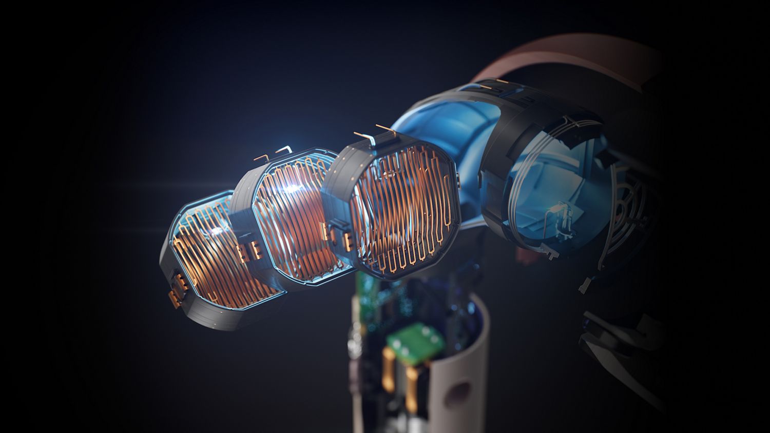 The Dyson Supersonic r hair dryer with a range of attachments.