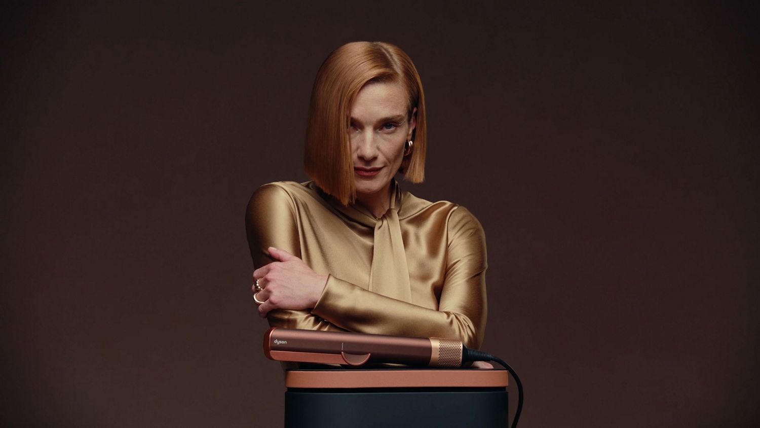Dyson Airstrait™ dryer and straightener (Plum and Copper)