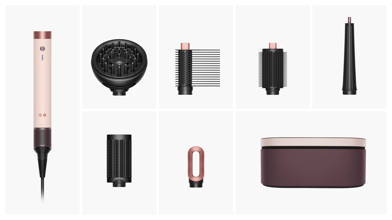 Dyson Airwrap Co-anda2x multi-styler and dryer and attachments.