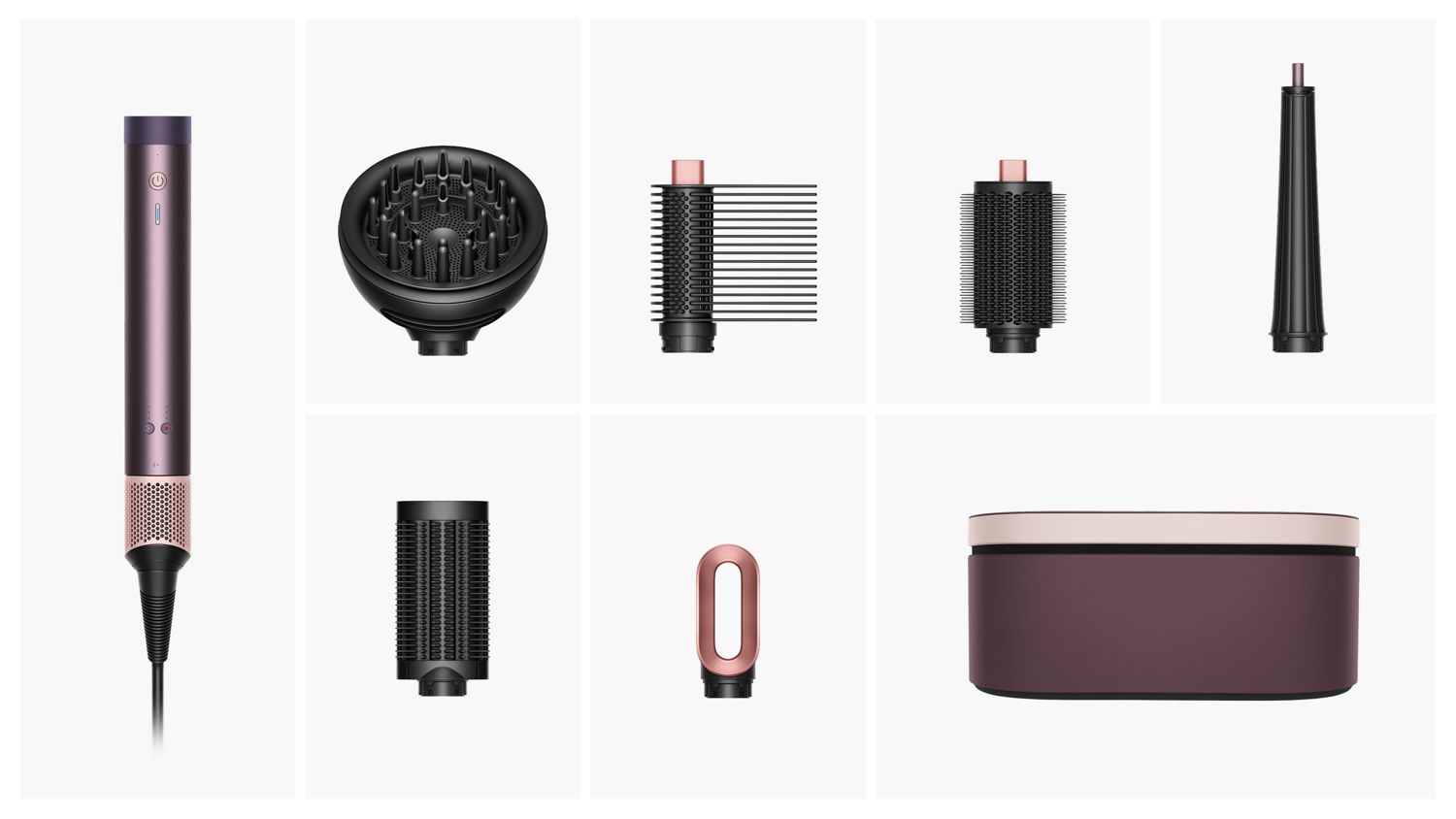 Dyson Airwrap Co-anda2x multi-styler and dryer and attachments.