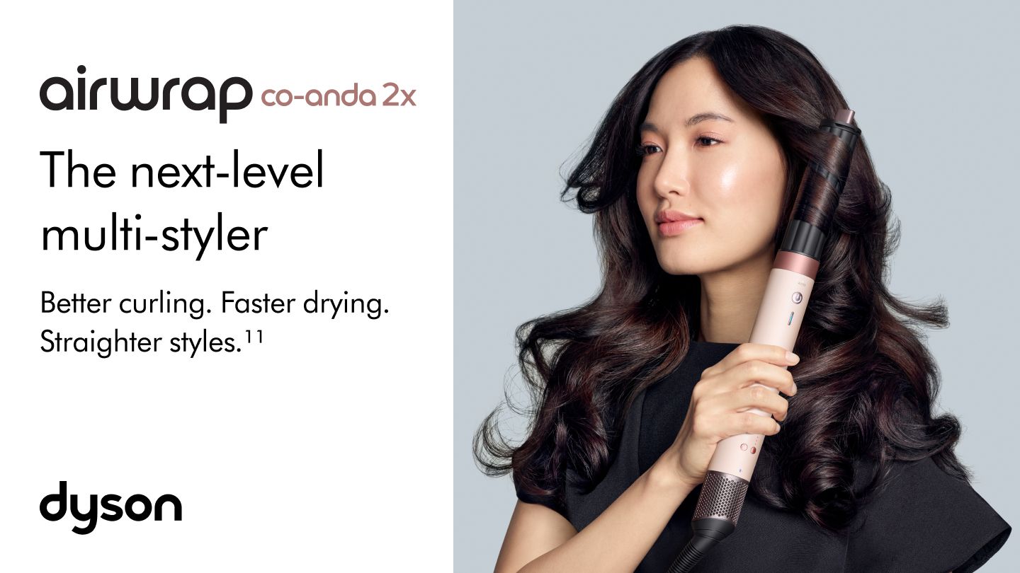 The Dyson Airwrap Co-anda2x multi-styler and dryer compared to the Airwrap id multi-styler.