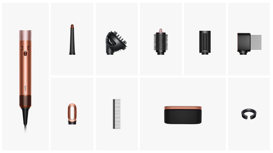 Multistyler Airwrap i.d z różnymi końcówkami i etui