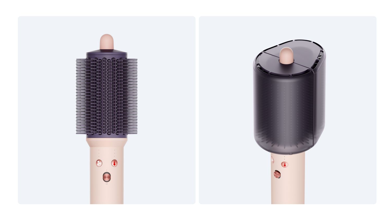 Dyson Airsmooth styling brush with Bristle protector.