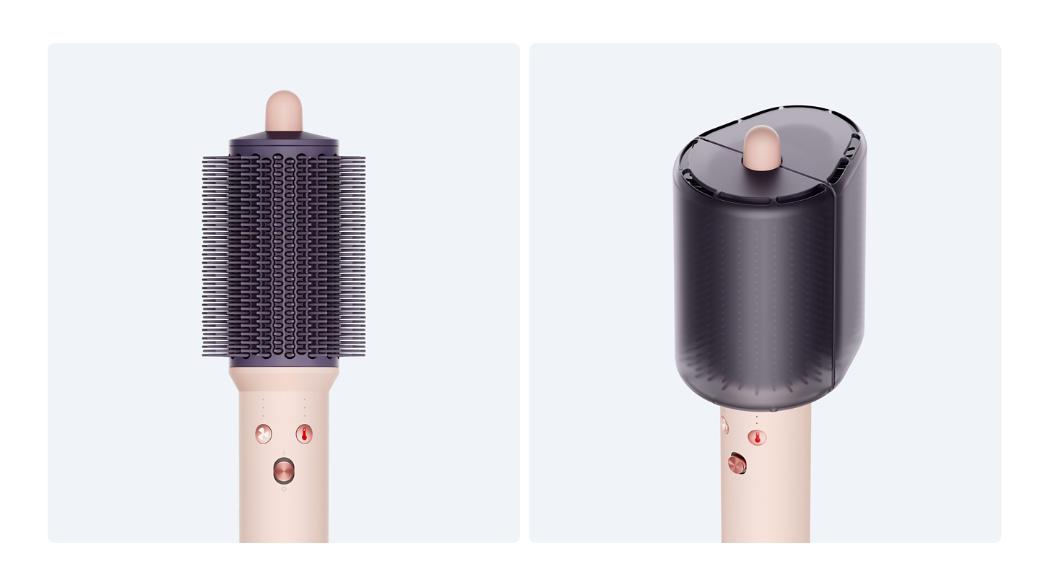 Dyson Airsmooth styling brush with Bristle protector.