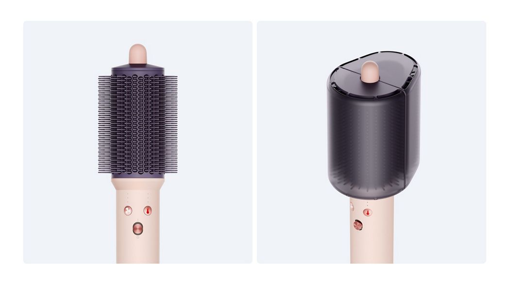 Dyson Airsmooth styling brush with Bristle protector.