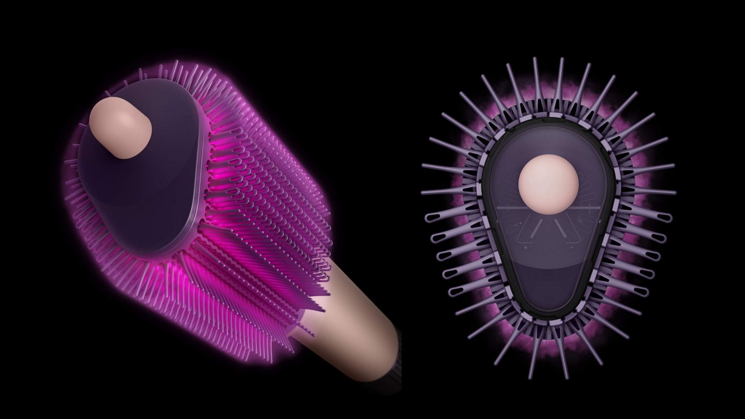 PivotFlex and anti-snag bristles on the Dyson Airsmooth styling brush.