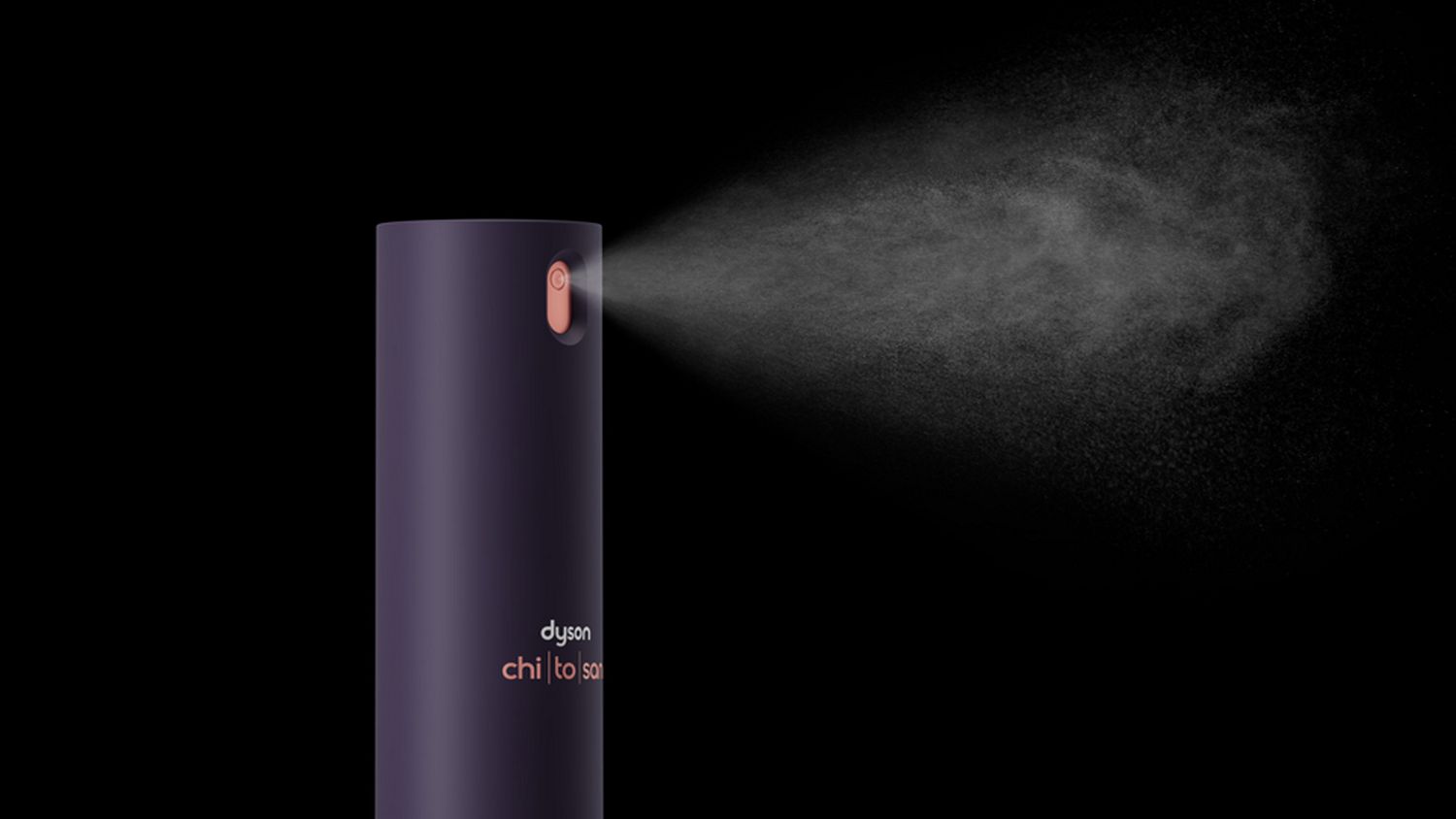 Dyson Chitosan Multi-use styling spray dispenses a fine mist.