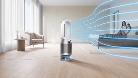 Dyson Purifier Humidify + Cool Autoreact reinigt eine Wohnung