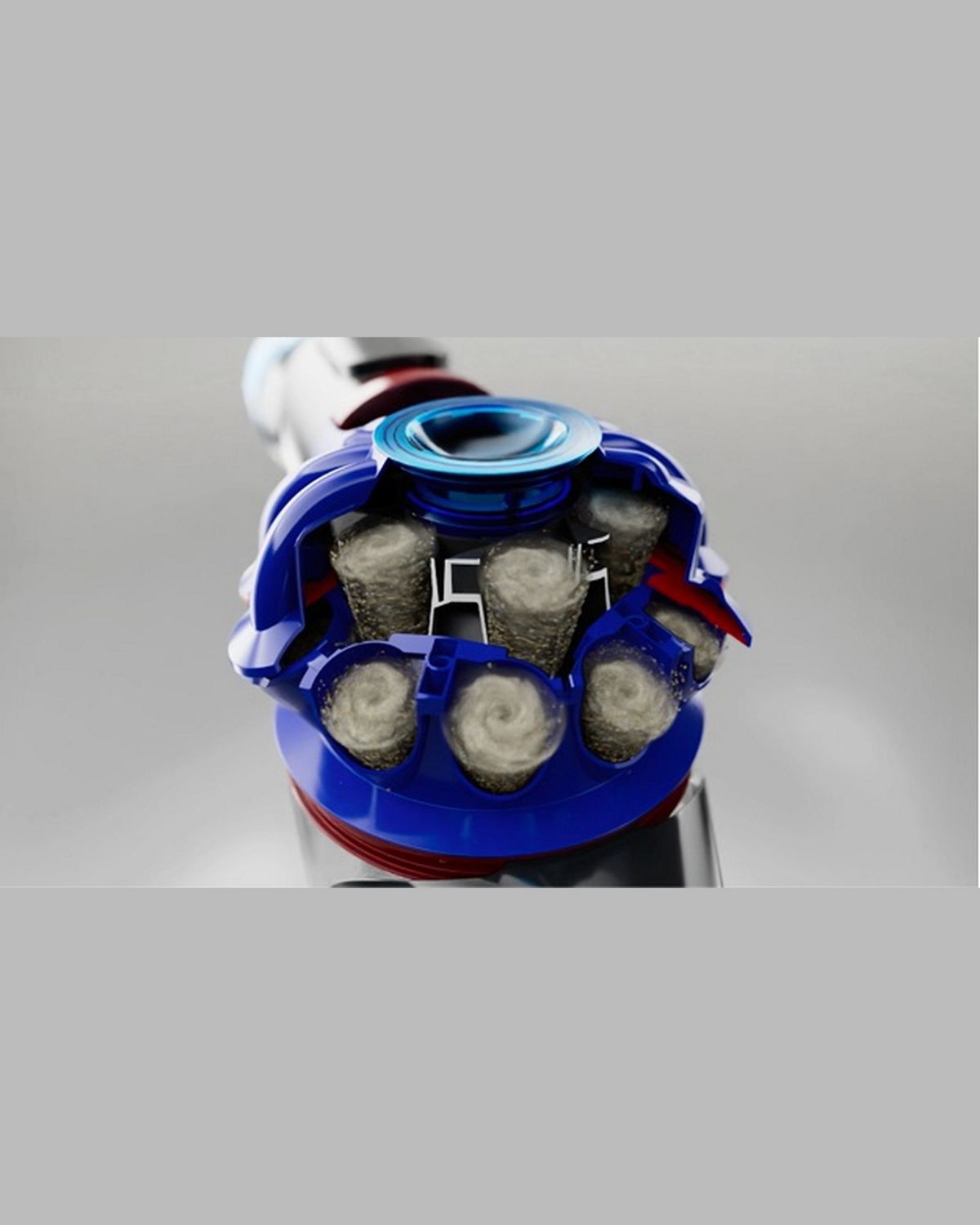 Dyson All Floor Cones cleaner head cleans dust from hard floors.