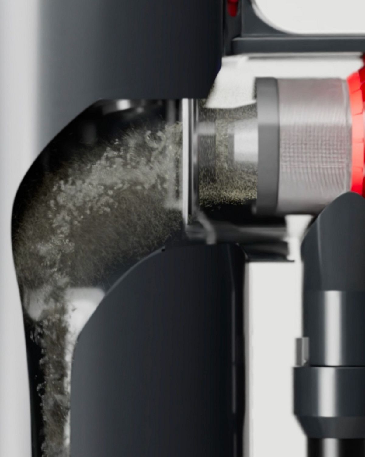 Dyson Auto-empty Dok empties the bin of the Dyson V10 vacuum automatically.