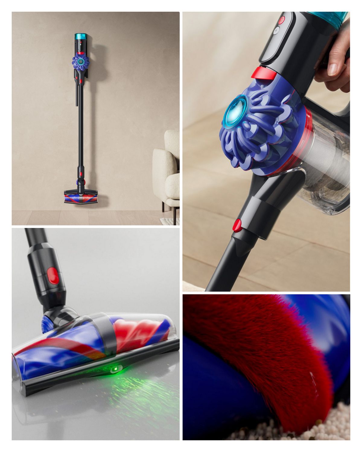 The Dyson Cyclone V10 cordless vacuum in the Auto-empty Dok and used to clean around the home.