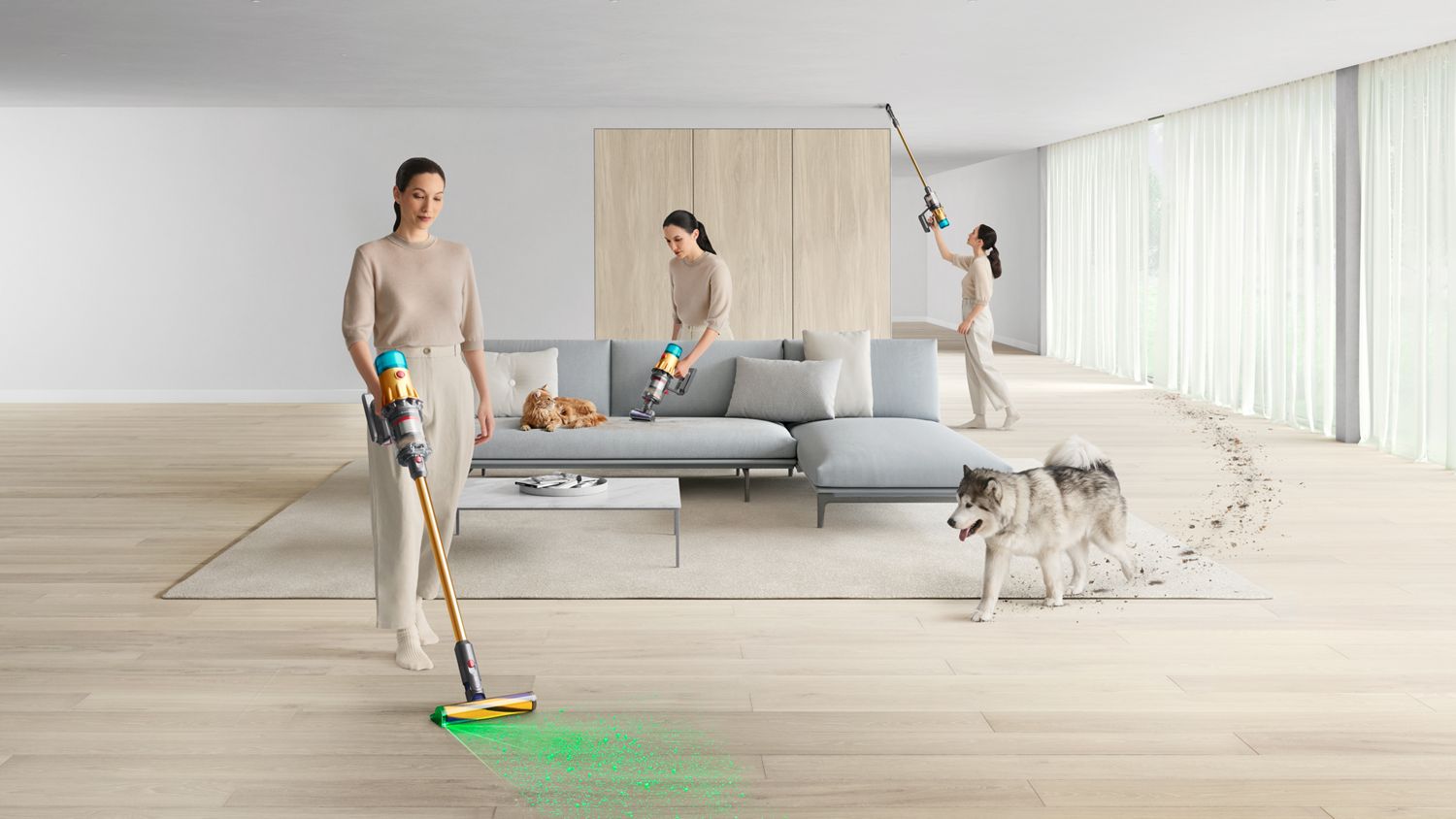 【新品/未使用】(SV46/ABL)Dyson FluffyOpticクリーナー Dyson 掃除機 コードレス掃除機 ダイソン V12 Detect Slim