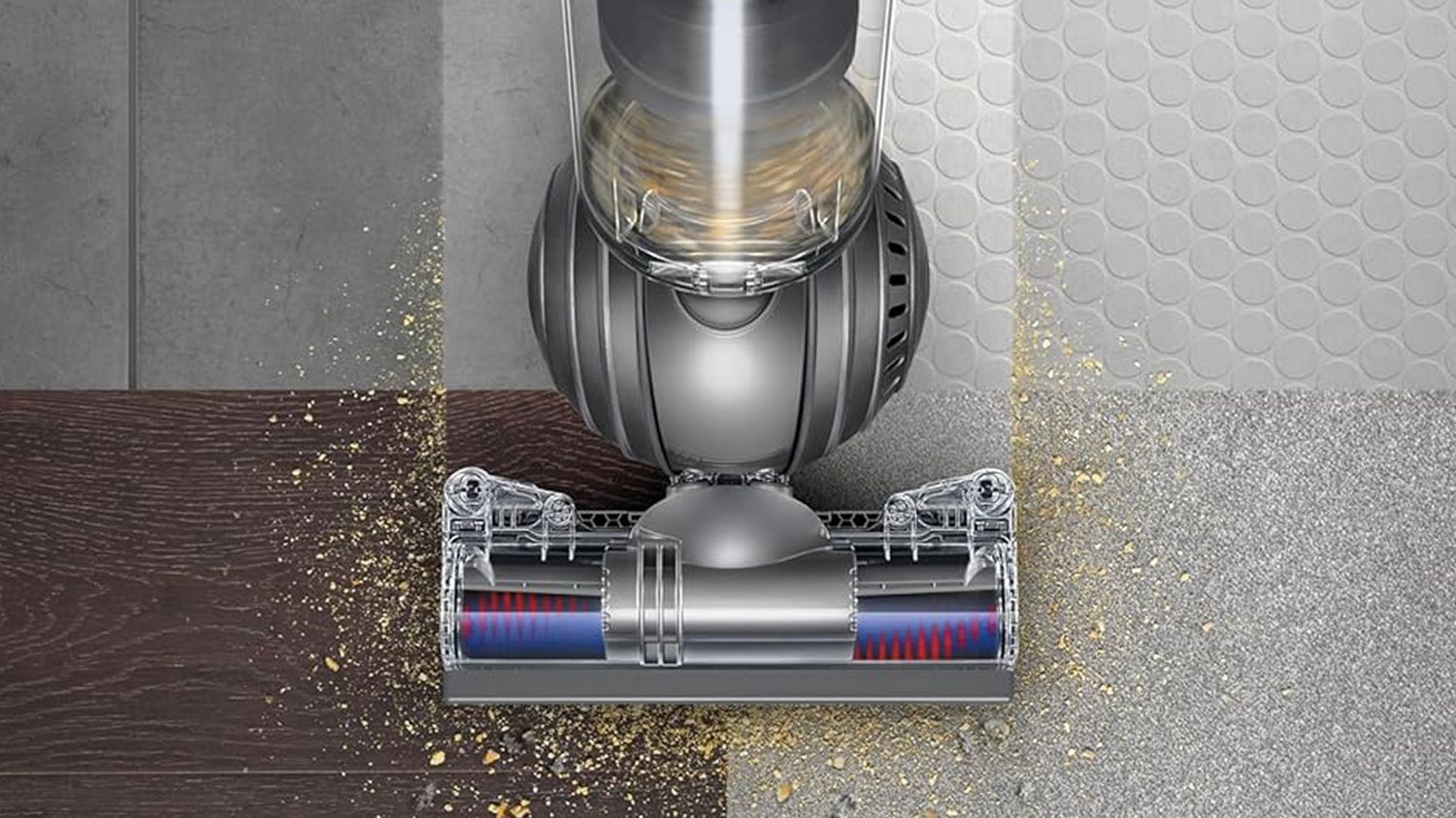 Dyson Motorbar cleaner head used to clean different floor types.