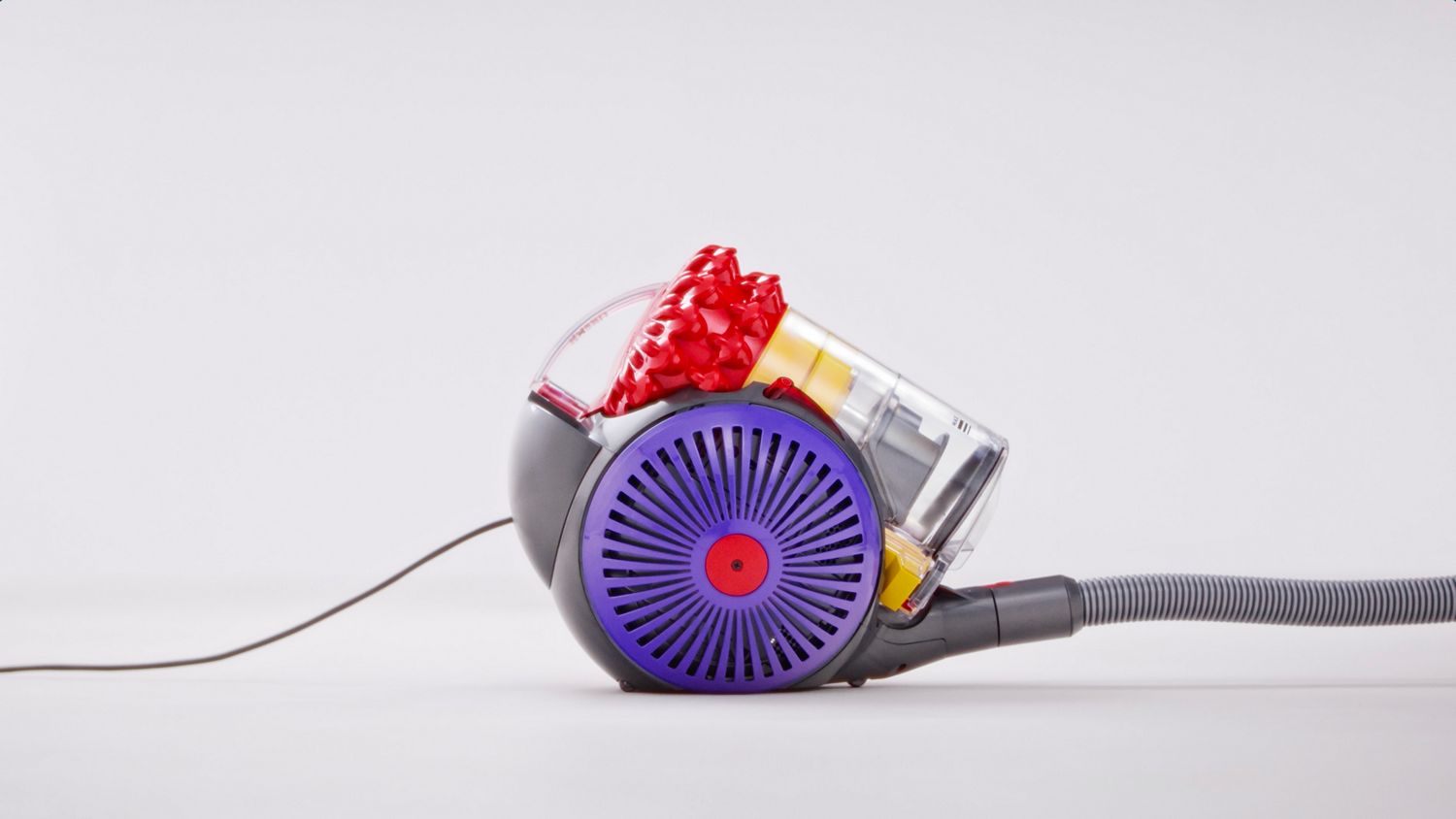 Side view of the Dyson Big Ball Konical cylinder vacuum.