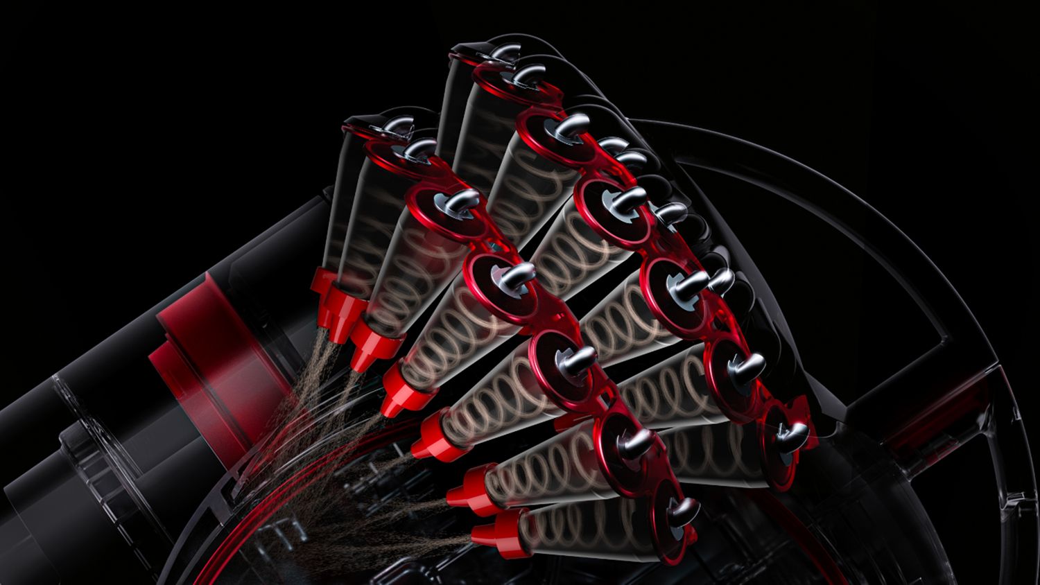 Cyclones in the Dyson Big Ball cylinder vacuum range.