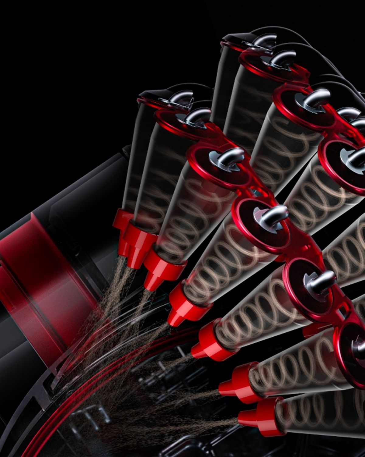 Cyclones in the Dyson Big Ball cylinder vacuum range.