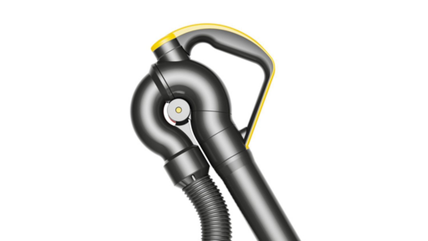 Articulating handle on the wand of a Dyson corded vacuum.