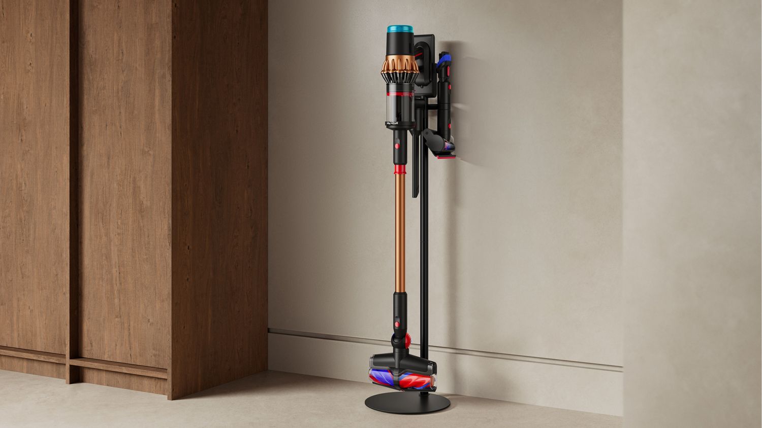 Trousse de nettoyage de précision Dyson utilisée pour nettoyer des espaces difficiles d’accès.
