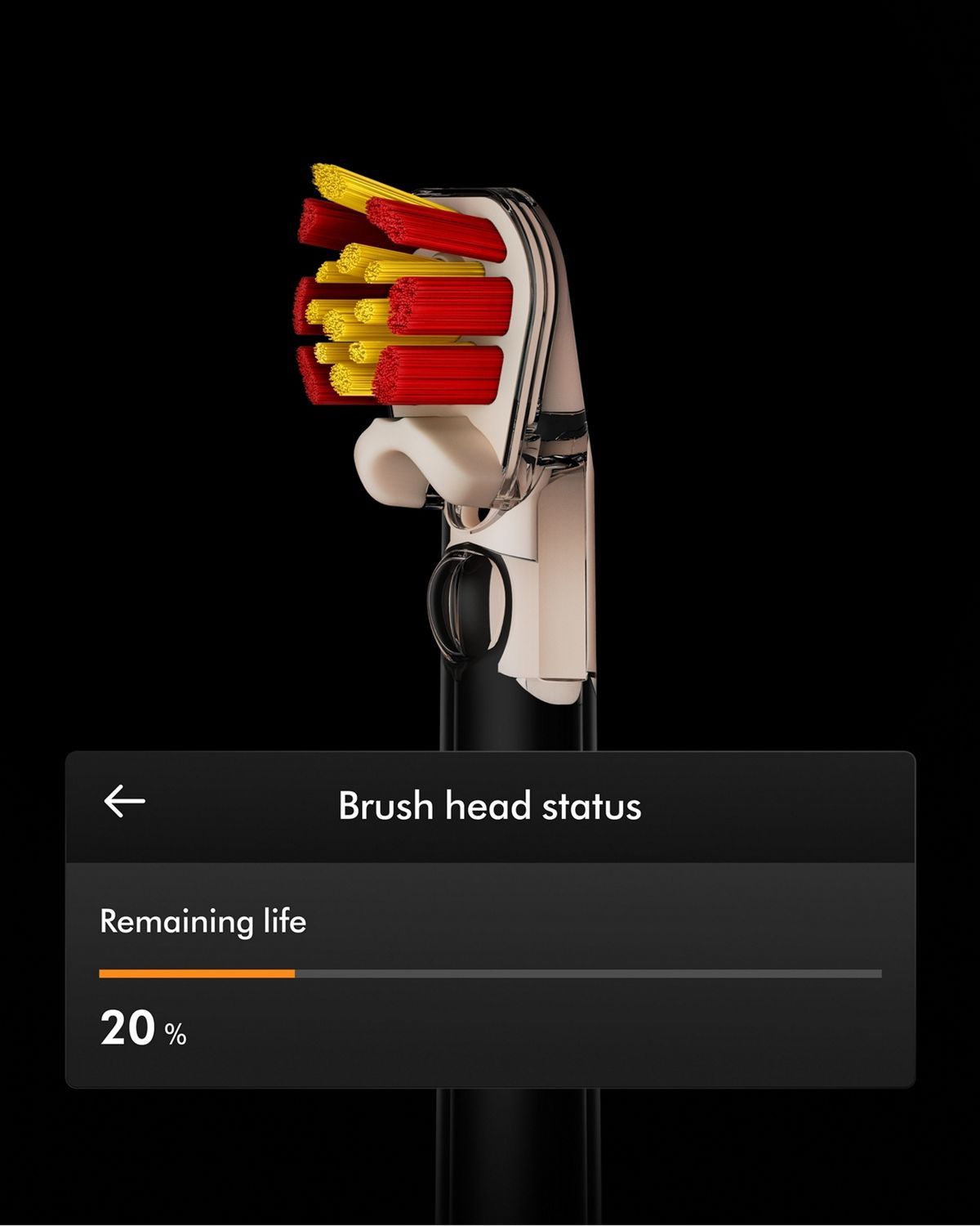 El estado del cabezal del cepillo se visualiza en la app MyDyson.