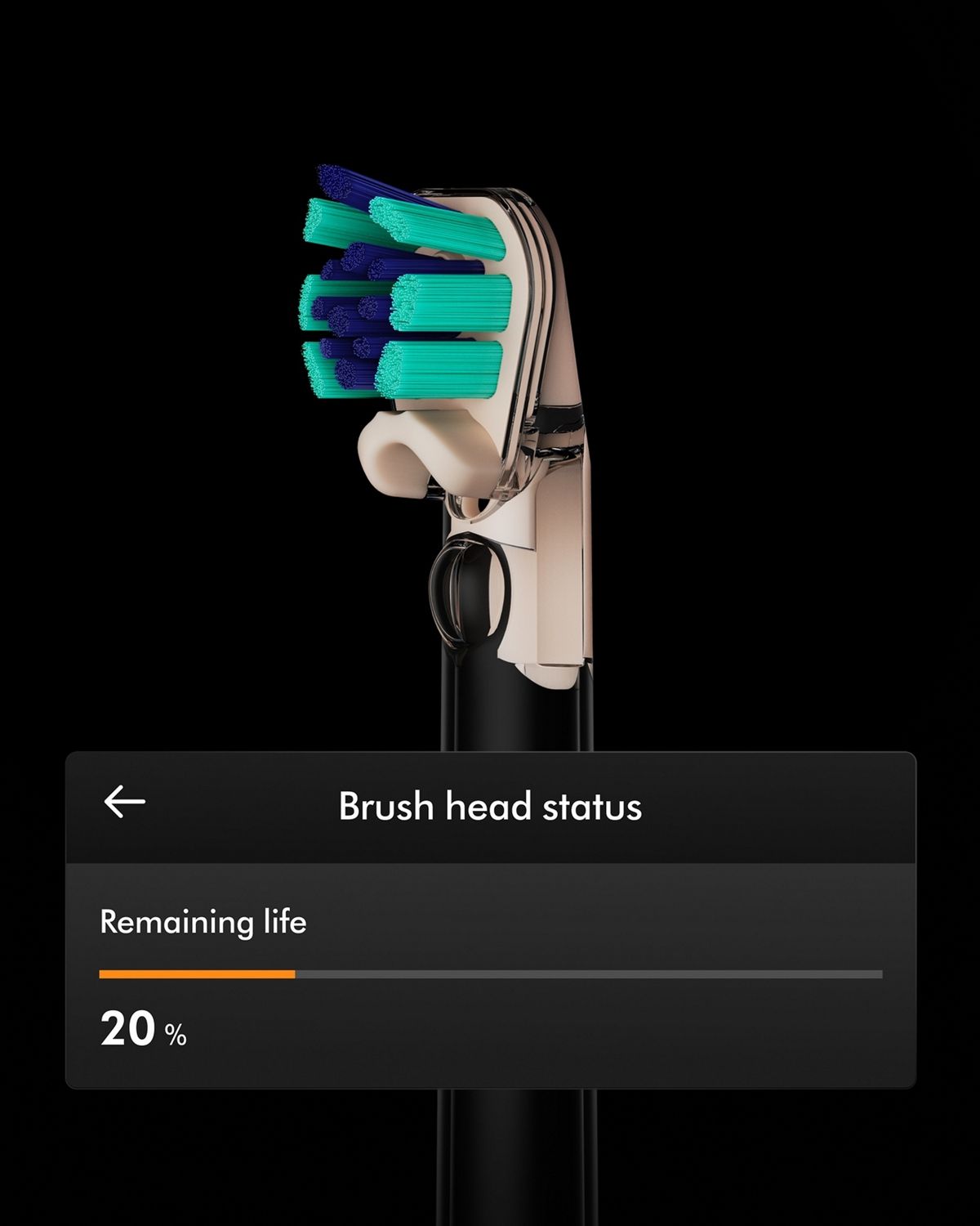 El estado del cabezal del cepillo se visualiza en la app MyDyson.