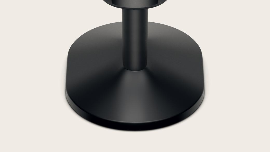Dyson Supersonic r hair dryer on the Dyson-designed display stand for corded devices.