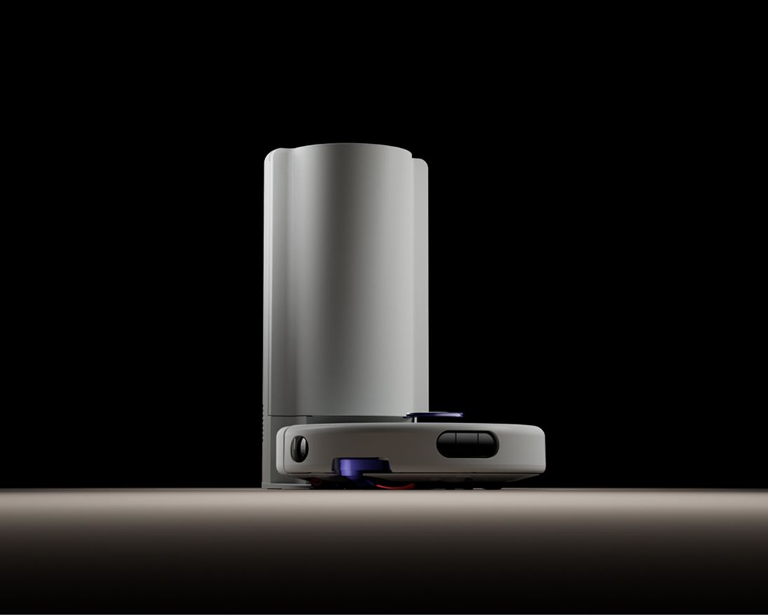 Dyson PencilVac Fluffyconesクリーナー本体と、クリーナーヘッド。