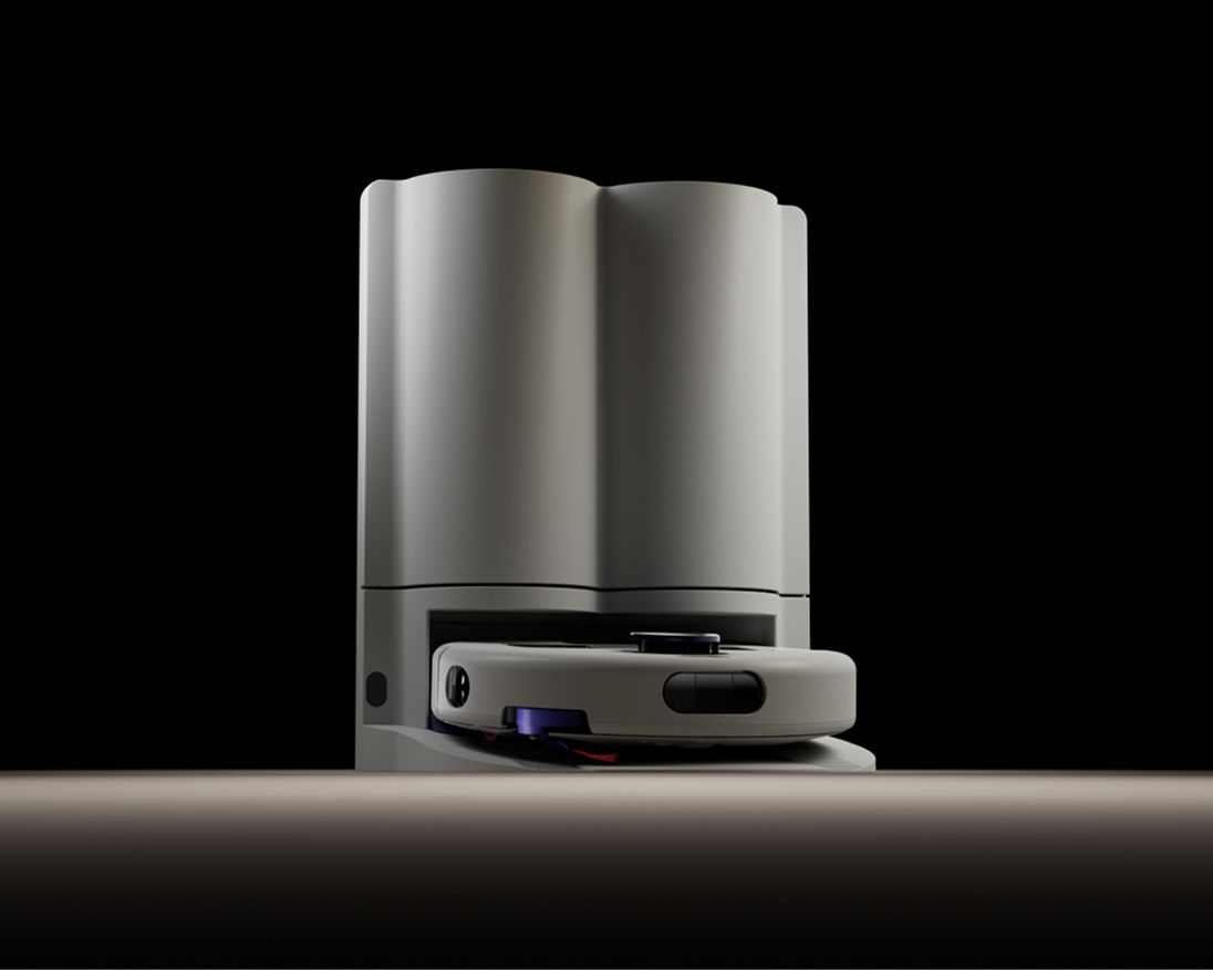 Dyson PencilVac Fluffyconesクリーナー本体と、クリーナーヘッド。