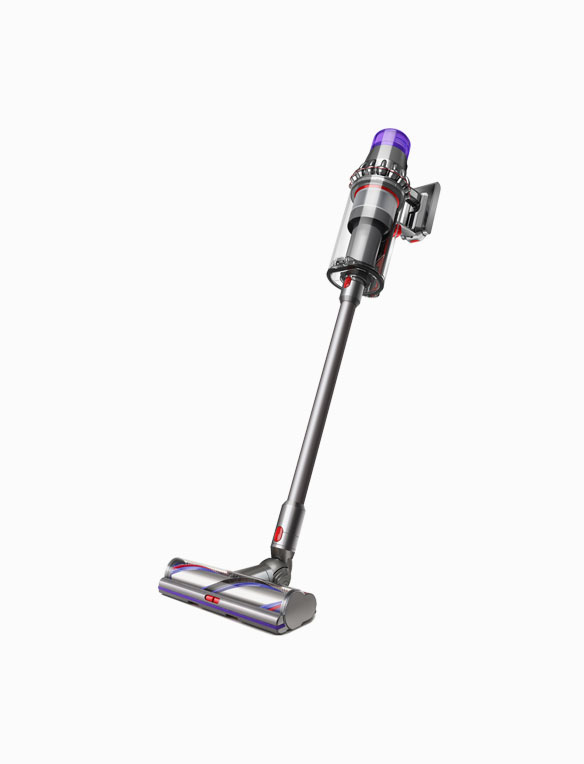 Dyson Outsize vacuum front and side views