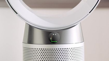 Pure Cool HEPA air purifier and fan DP04 (White/Silver) | Dyson Canada
