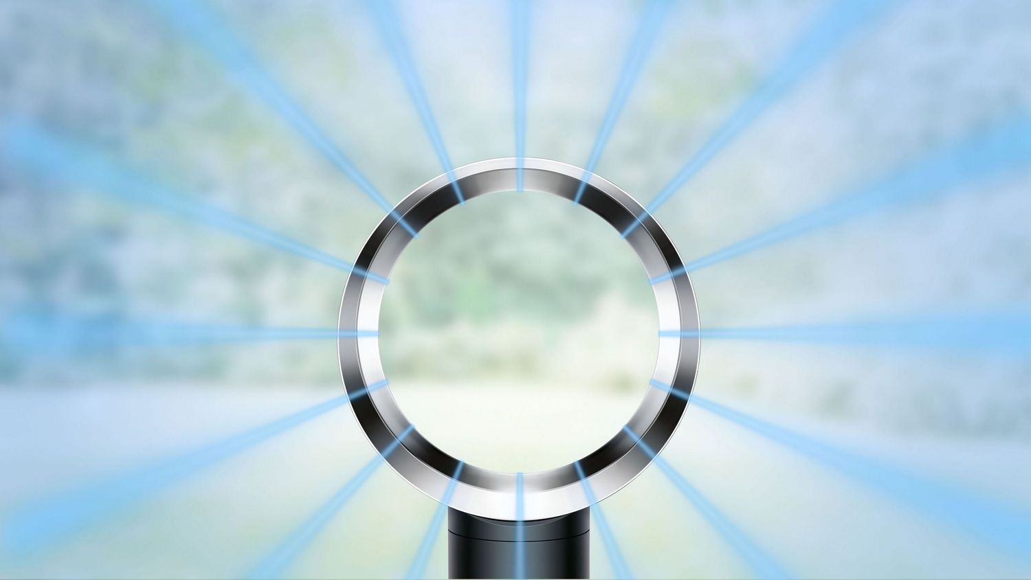 Un utilisateur contrôlant le Dyson Cool avec la télécommande.