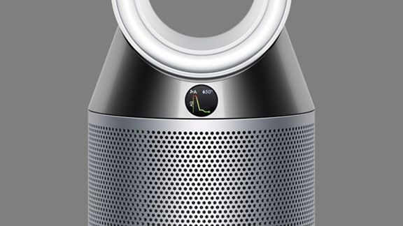 Nahaufnahme des LCD-Displays am Dyson Pure Humidify and Cool™.