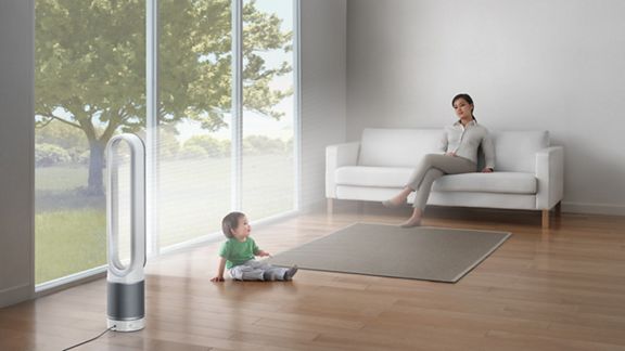 Purificatore Dyson Pure Cool Link che purifica la stanza