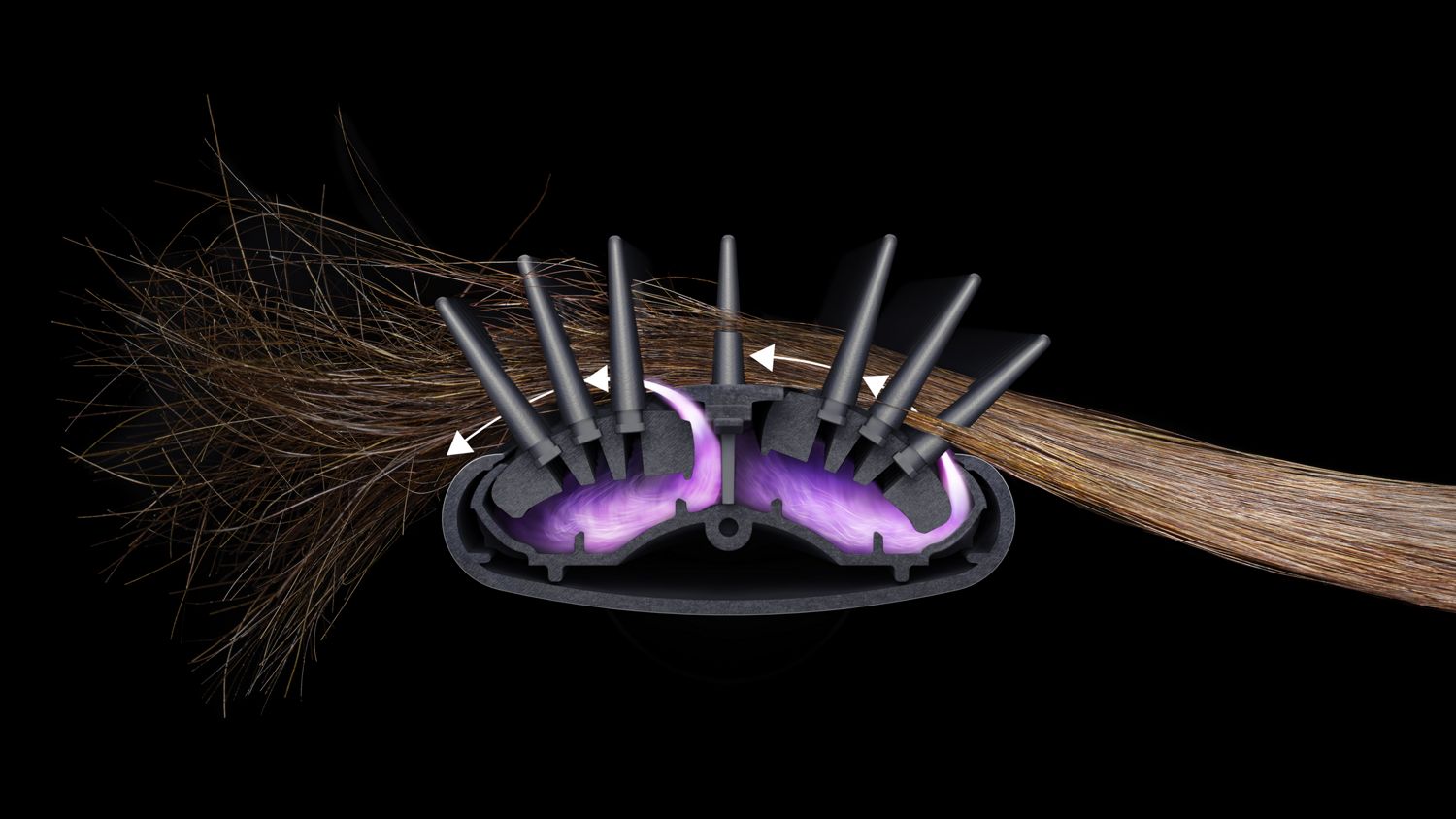 Tech image of the Dyson Airwrap.