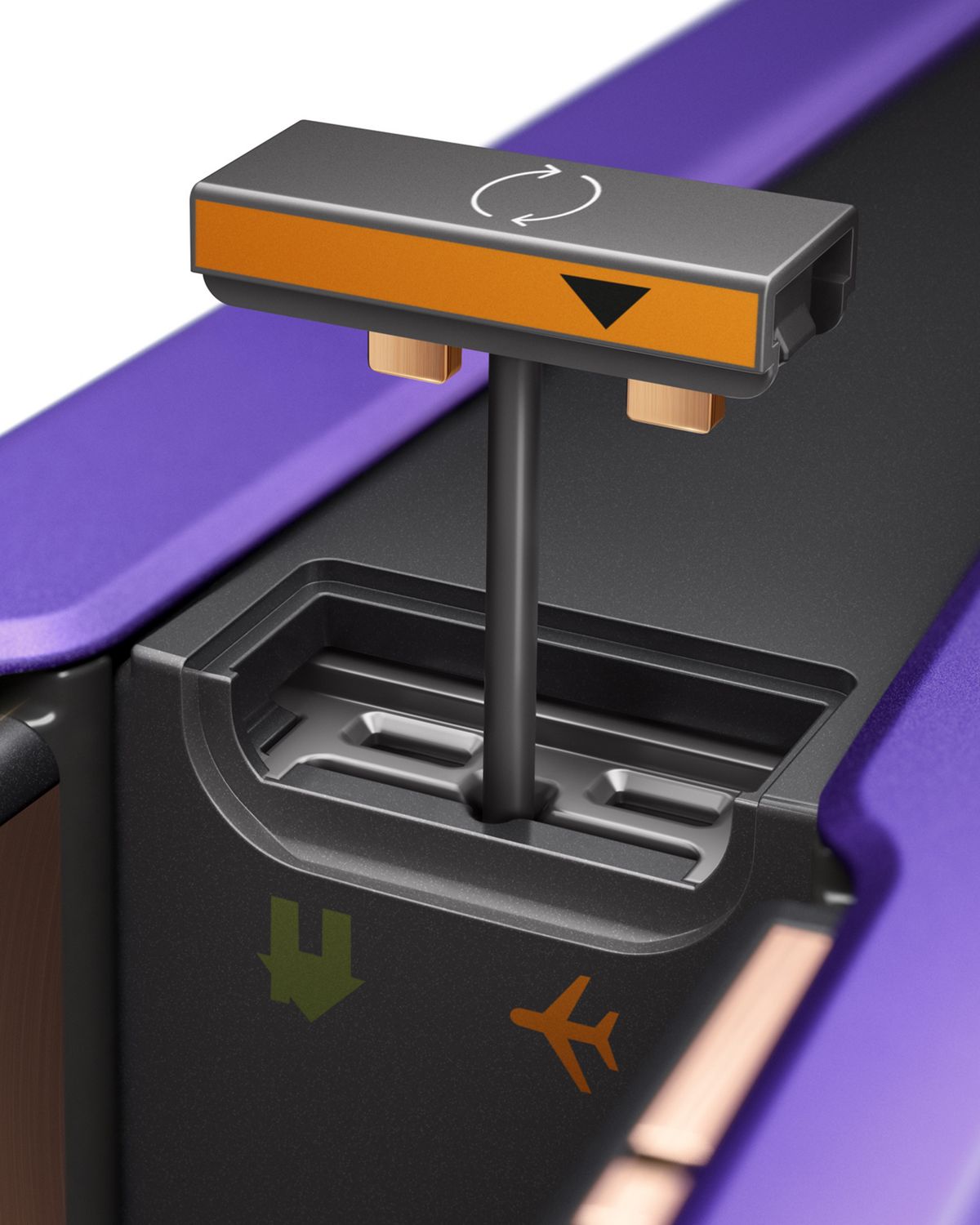 Dyson Coralle straightener safe flight pin.