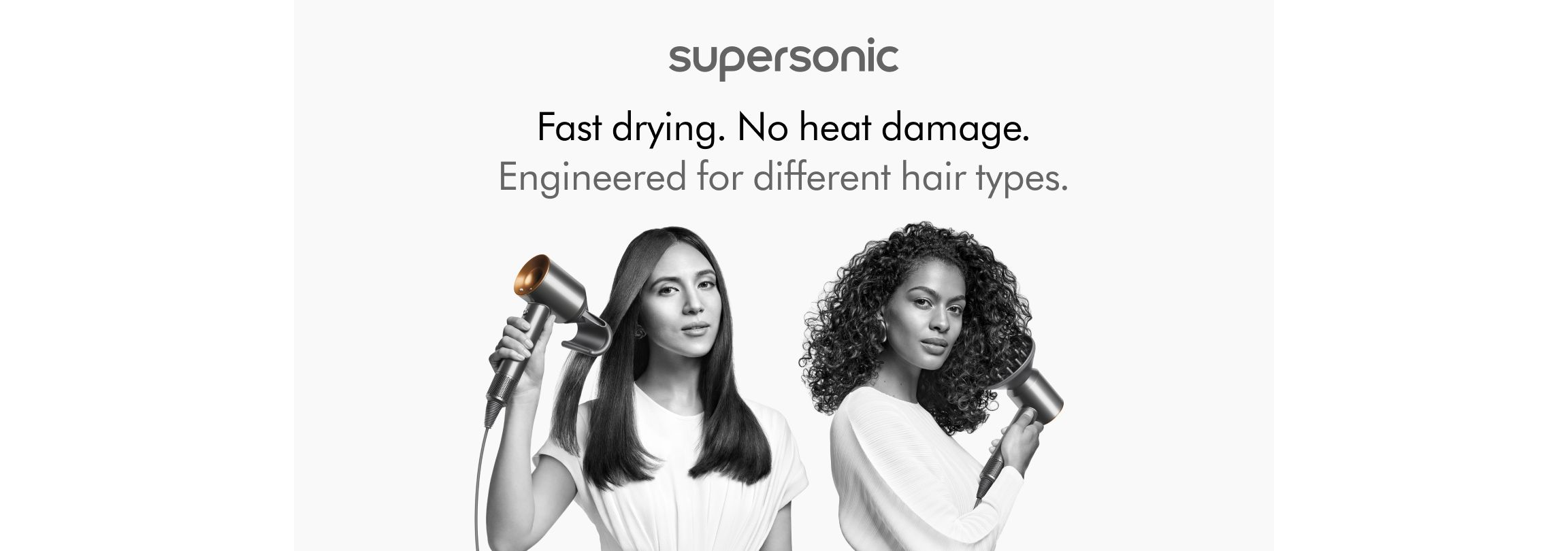 Dyson Supersonic - Models with Introduction Texts in Nickel/Copper