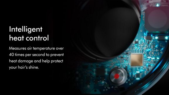 Dyson Supersonic Intelligent Heat Control Infographic 