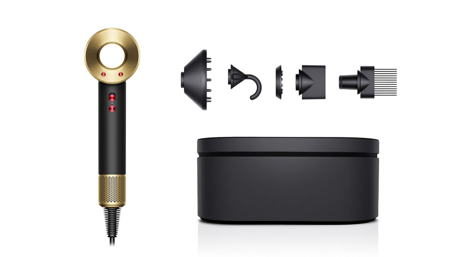 Dyson Supersonic hair dryer in Onyx Black/Gold