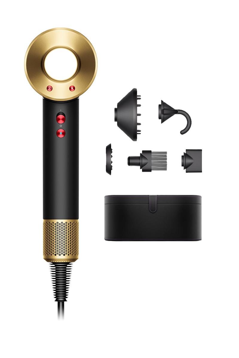 Dyson Supersonic™ (Onyx Gold) Haartrockner in Vorderansicht Dyson Supersonic™ (Onyx Gold) Haartrockner in Vorderansicht