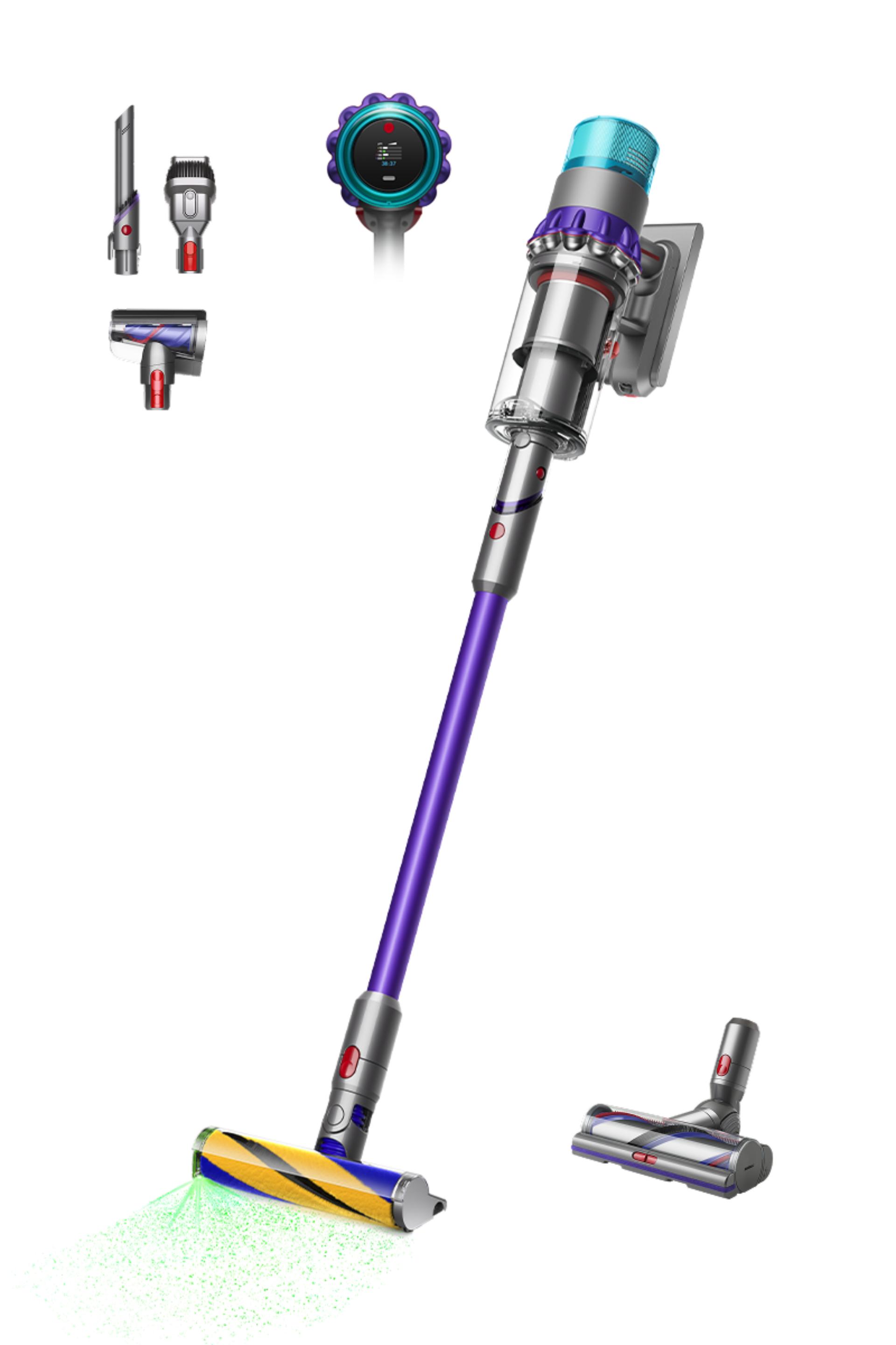 Image de l’aspirateur Dyson avec ses accessoires