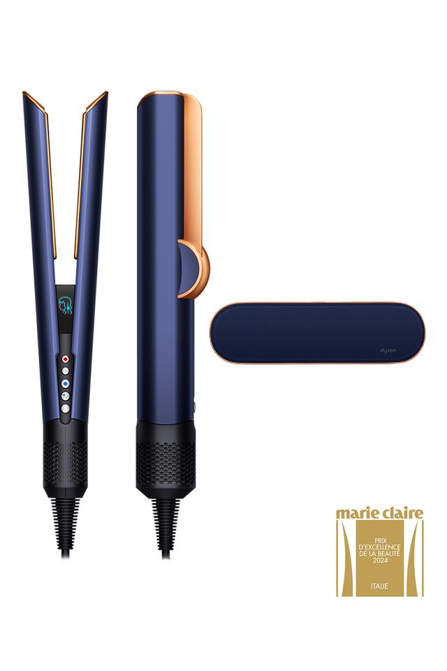 Dyson Airstrait™ in Blu di Prussia e Rame: Design e Prestazioni in Armonia