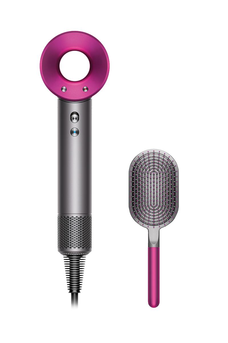 Sèche-cheveux Dyson Supersonic🅪 Vue de face et vue latérale du sèche-cheveux Dyson Supersonic🅪
